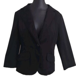 New York & Company Topper Jacket Sz 10 Black Career Business Casual Corporate